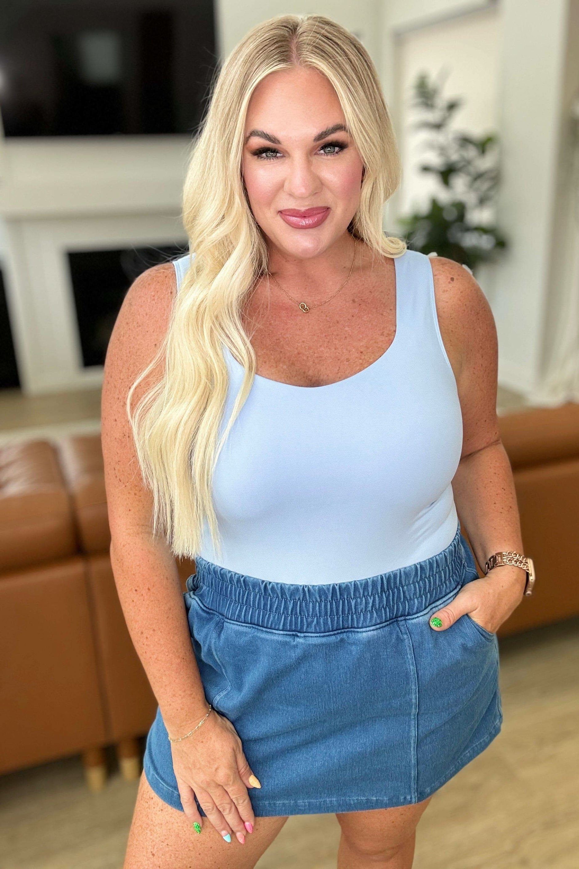 RAE MODE Endorphin Rush Bodysuit in Pastel Blue - SwagglyLife Home & Fashion